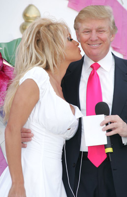 Pamela Anderson and Donald Trump