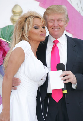 Pamela Anderson and Donald Trump