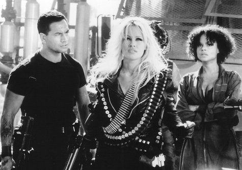 Still of Pamela Anderson, Victoria Rowell and Temuera Morrison in Barb Wire (1996)