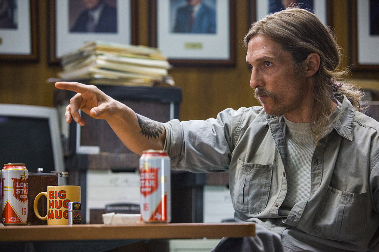 Matthew McConaughey as Rust Cohle in HBO's 