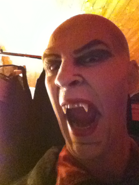 On Stage as Count Dracula