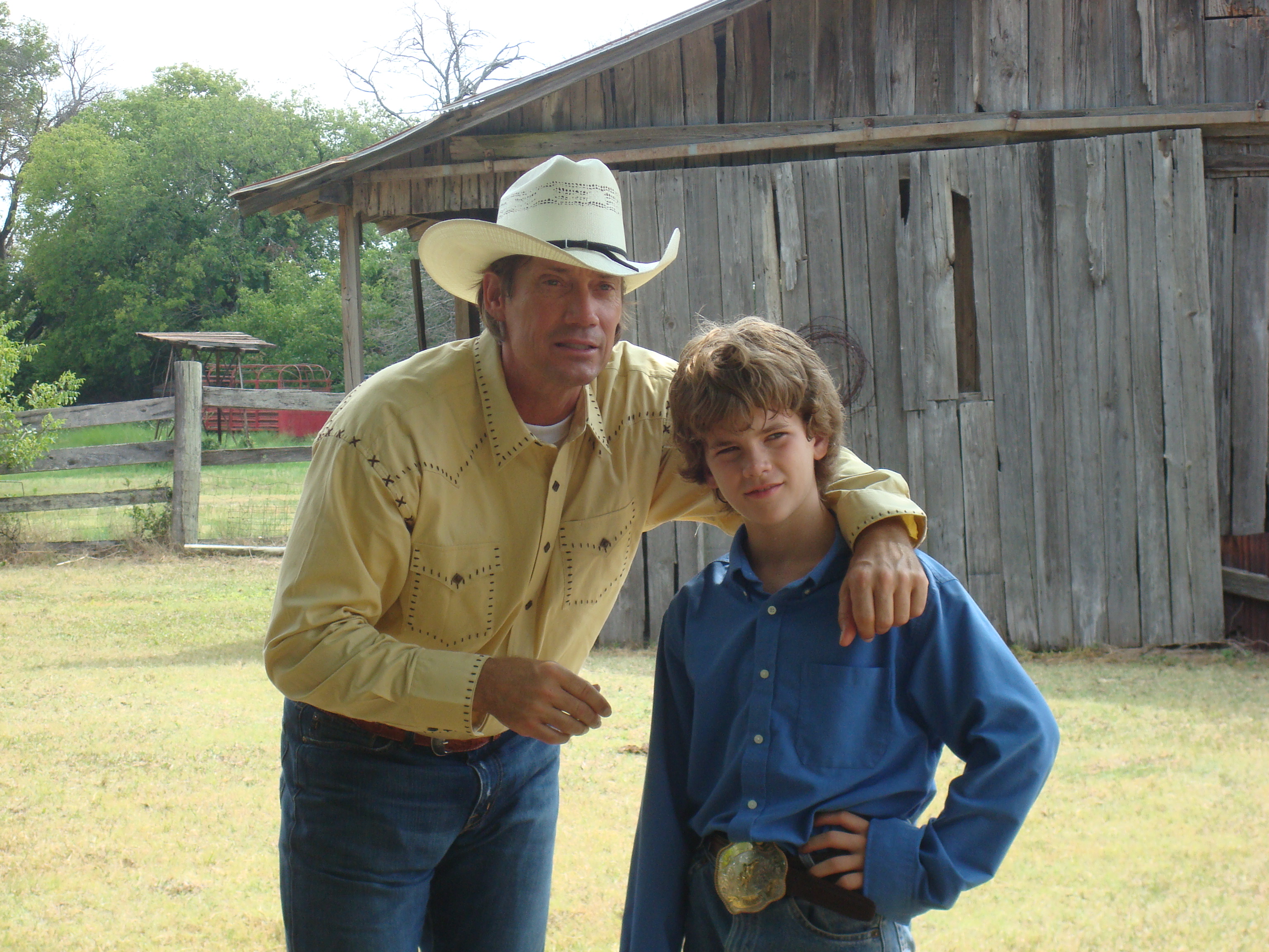 Grant Barker as Tommy with Kevin Sorbo as Dodge Davis