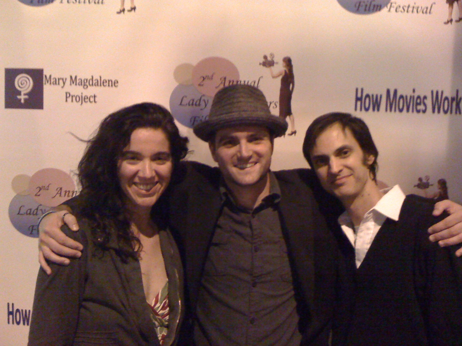 Becca Louisell, Scott Hardie, and Dorian Martin at the Lady Filmmakers Film Festival