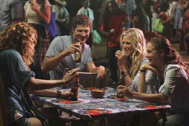 Still of Caroline Dhavernas, Mamie Gummer, Rachelle Lefevre and Zach Gilford in Off the Map (2011)