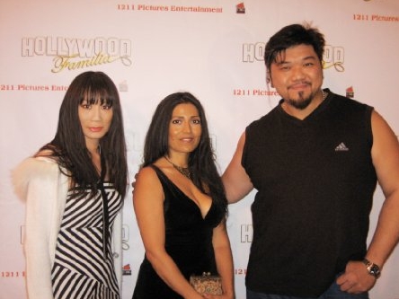 Linda Wang, Doralisia Sitnick and Turbo Kong 'Hollywood Familia' Premiere held at the Fine Arts Theatre.