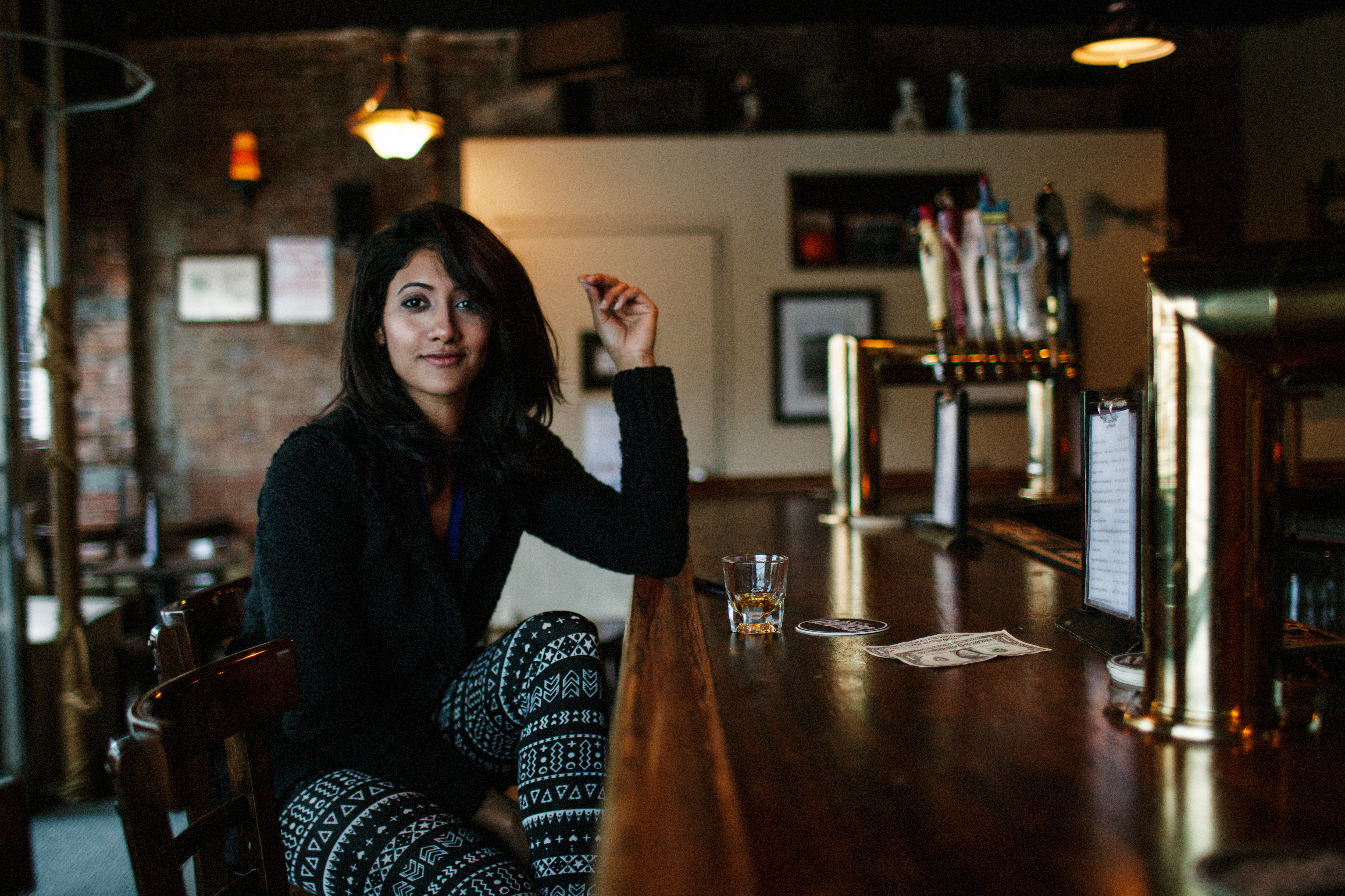 Priya Darshini at a shoot in Brooklyn, New York