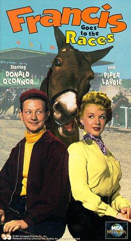 Piper Laurie, Donald O'Connor and Francis the Talking Mule in Francis Goes to the Races (1951)