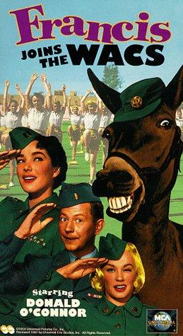 Julie Adams, Donald O'Connor, Mamie Van Doren and Francis the Talking Mule in Francis Joins the WACS (1954)