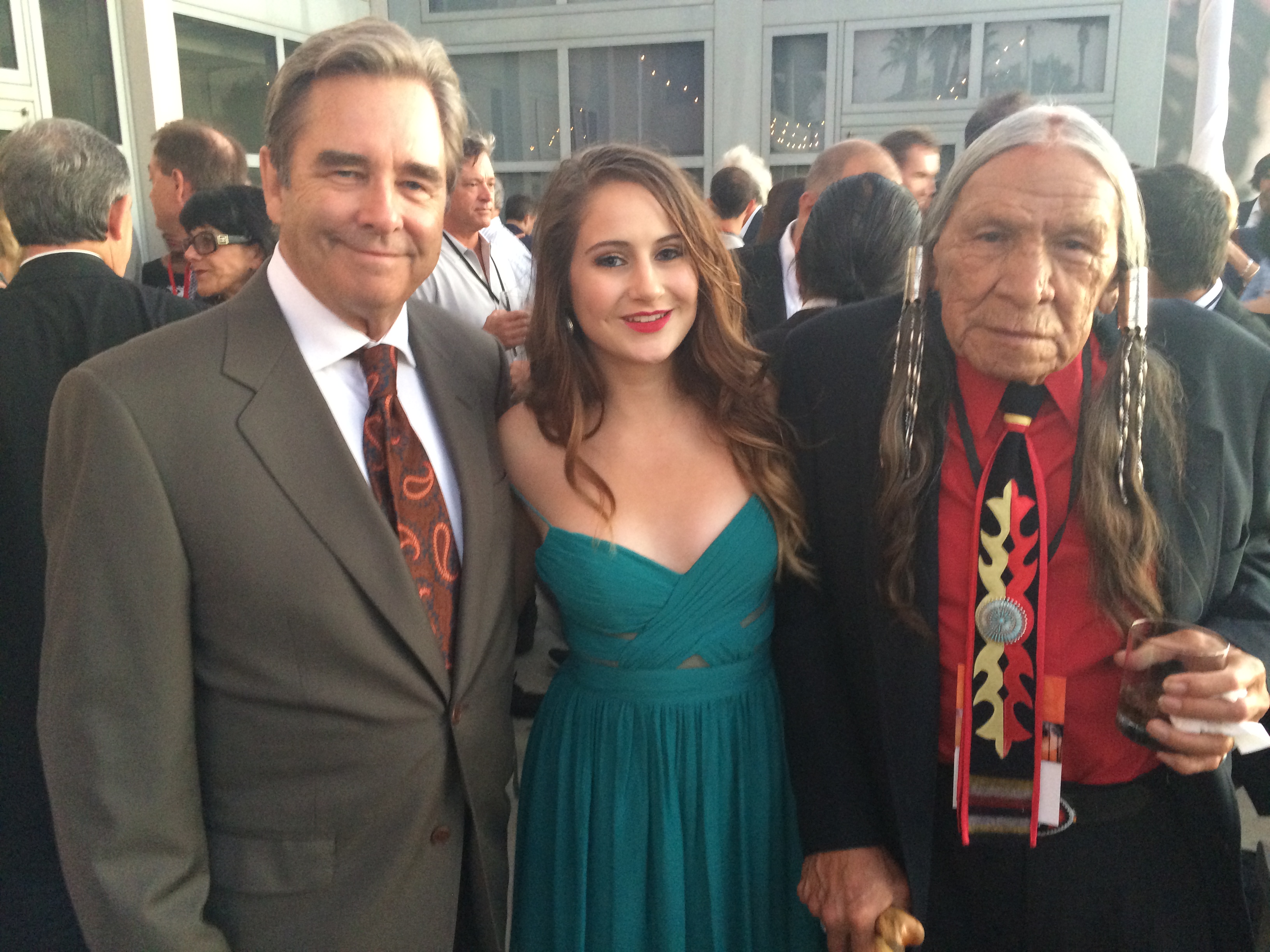 Night of the Stars Tribute Event, with Honorees. (l-r; Beau Bridges, Bella King, Saginaw Grant)