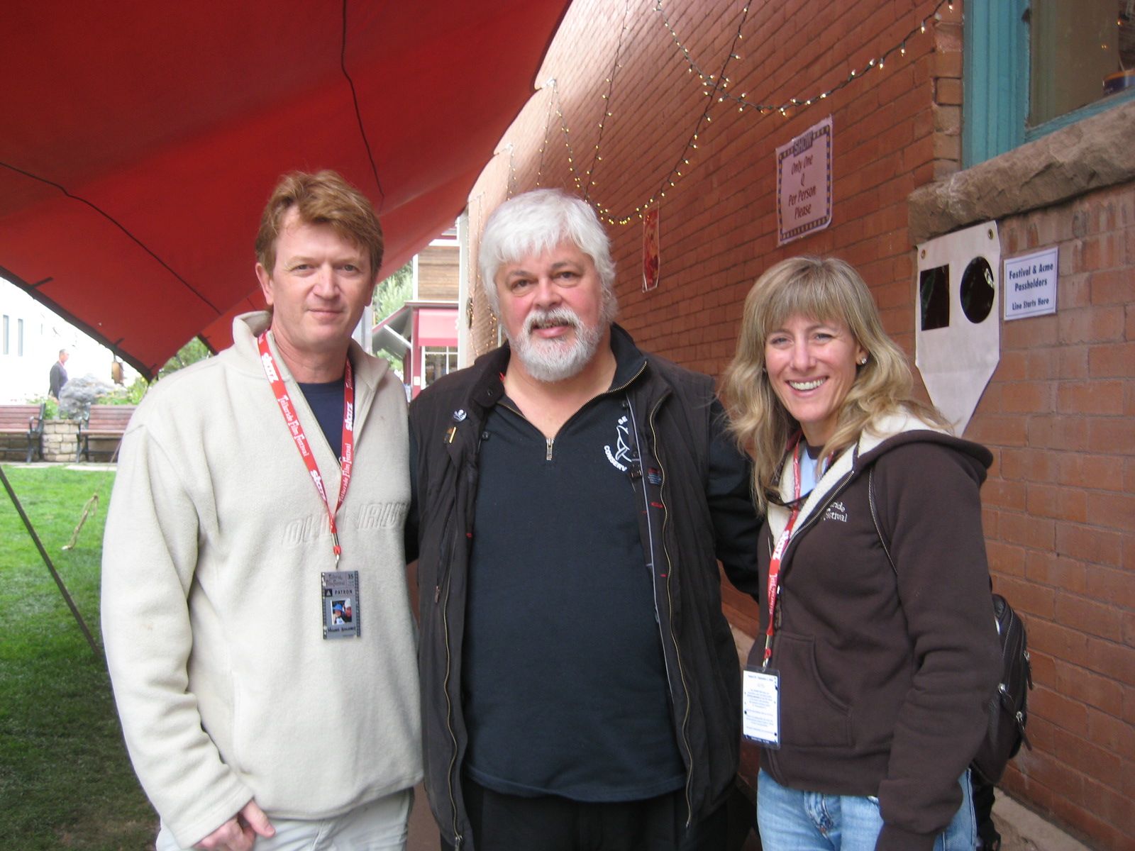 Michael Afendakis, Dr. Paul Watson (Whale Wars), Buffy Afendakis - Telluride Film Festival.