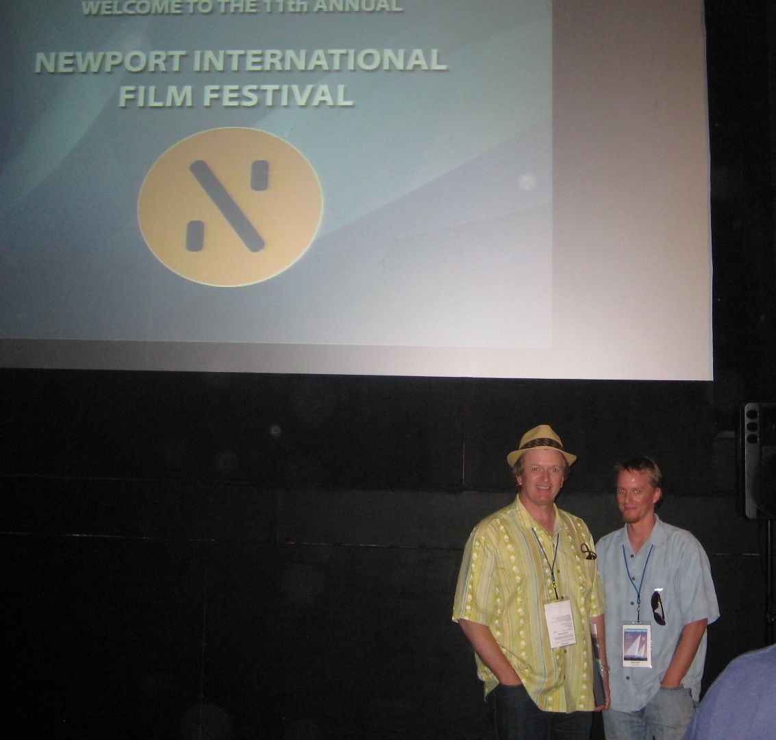 Michael Afendakis and Matthew Goff, Newport Film Festival.