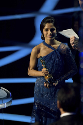 Presenter Frieda Pinto during the live ABC Telecast of the 81st Annual Academy Awards® from the Kodak Theatre, in Hollywood, CA Sunday, February 22, 2009.