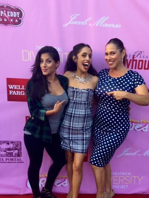 Real Women Have Curves, Opening, Pasadena Playhouse, September 13, 2015. (L-R): Tracy Perez, Diana DeLaCruz, Romi Dias