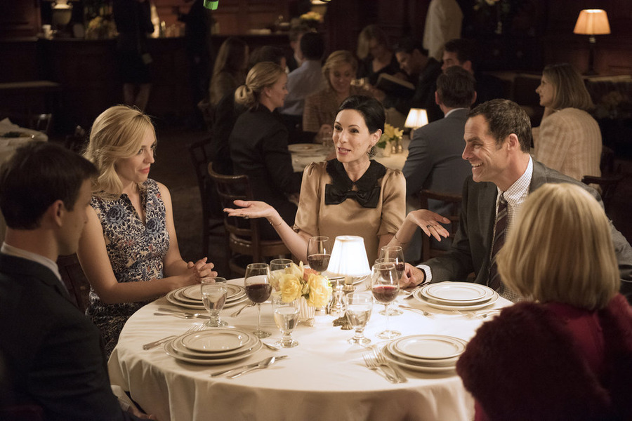 Still of Andy Buckley and Jill Kargman in Odd Mom Out (2015)