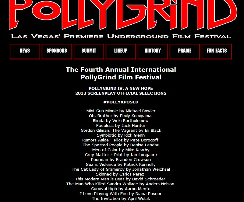 Pollygrind Underground Film Festival Announcement. 