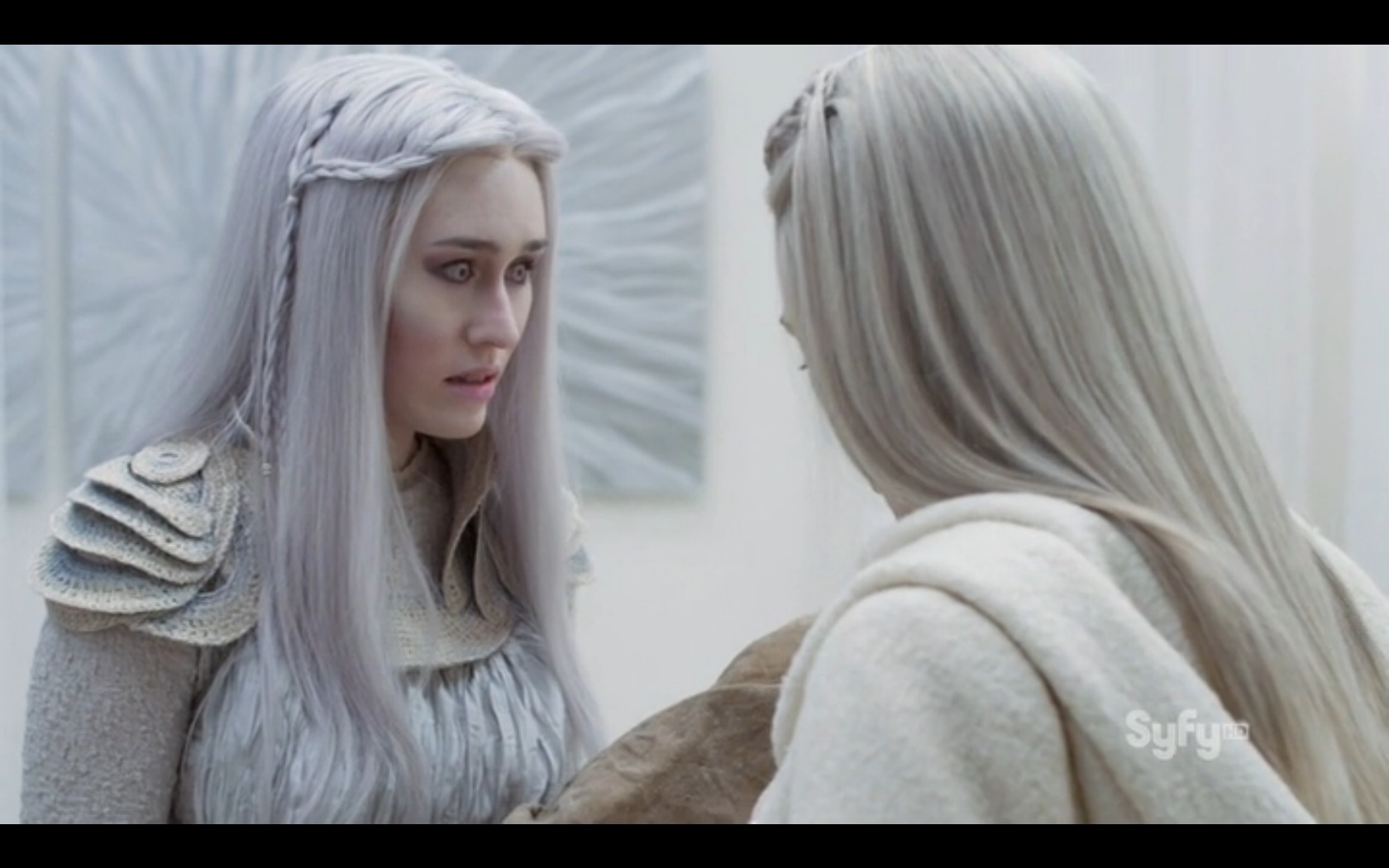 Amelia Burstyn with Jaime Murray on Defiance