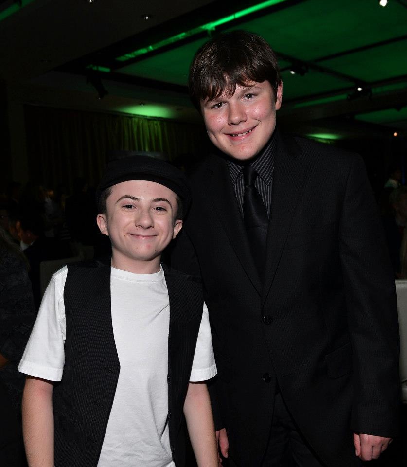 Atticus and Robert at the Frankenweenie Premiere