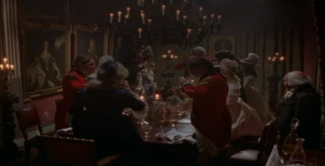 As Redcoat Officer (center-right of frame) in Hornblower: The Duchess and the Devil