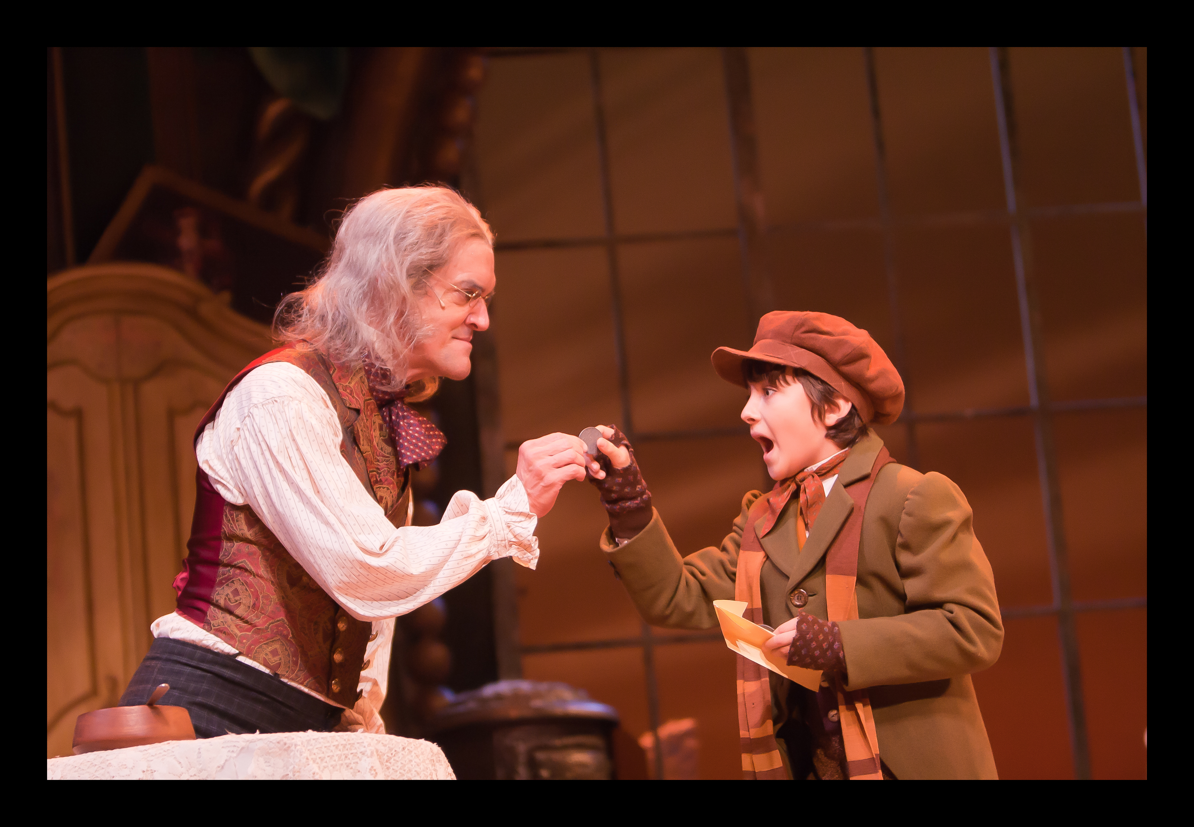 Tendal and Chris Kayser in A Christmas Carol at The Alliance Theater