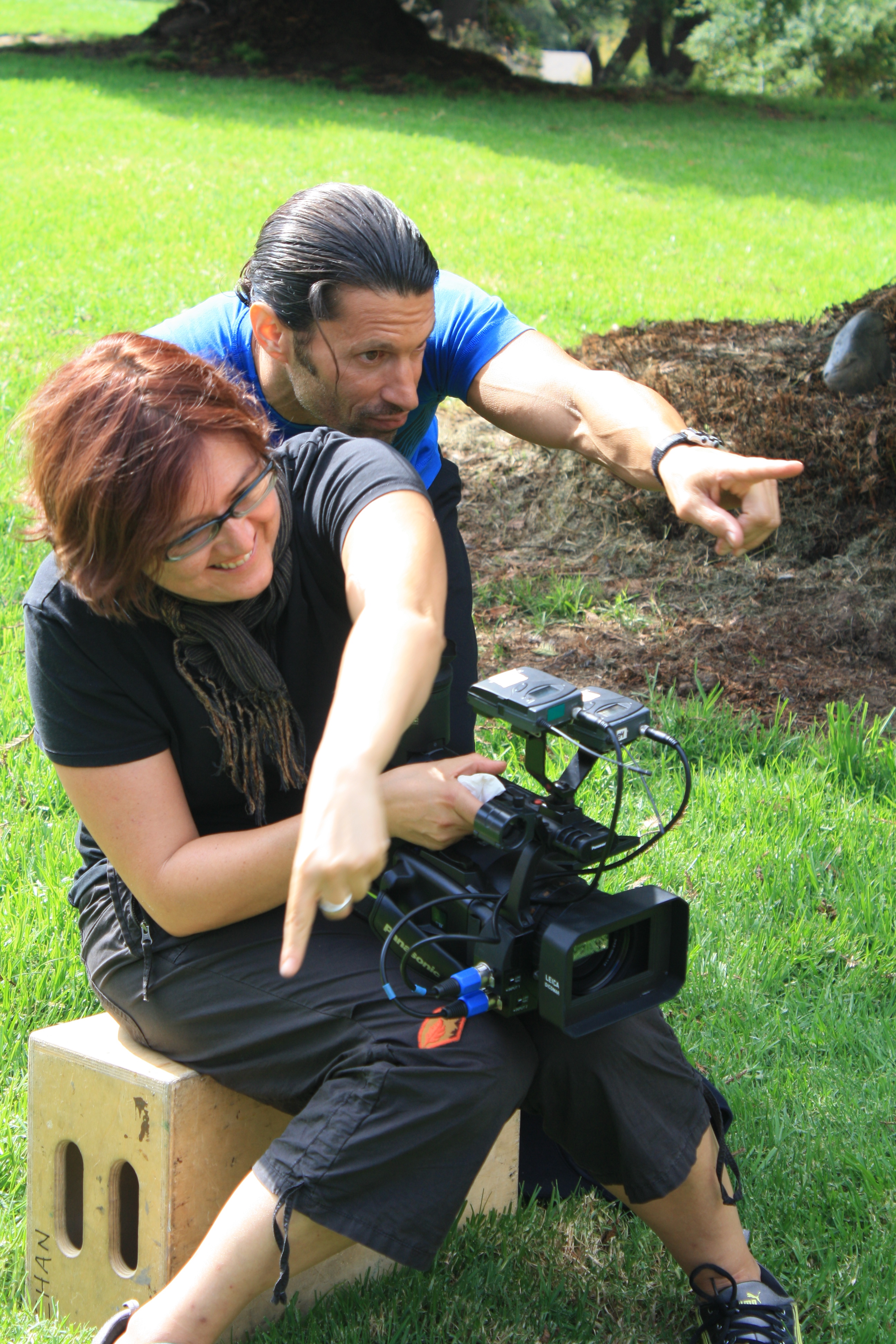 Rich Tola with Cinematographer Hilda Mercado from Boulevard Zen (October 2009)