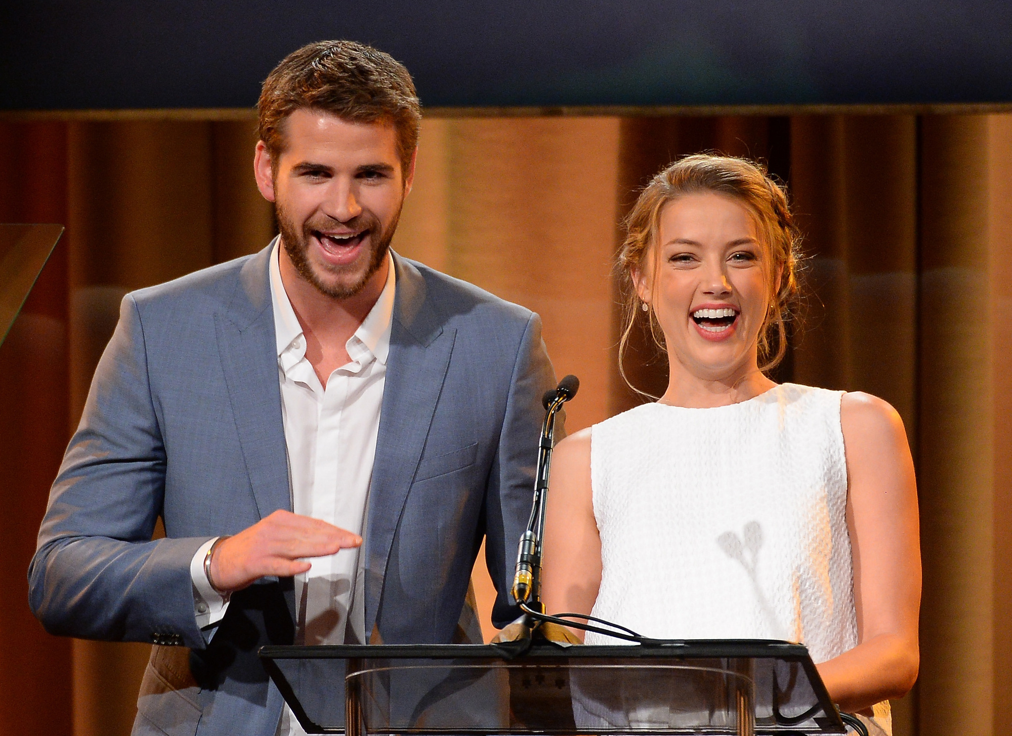 Amber Heard and Liam Hemsworth