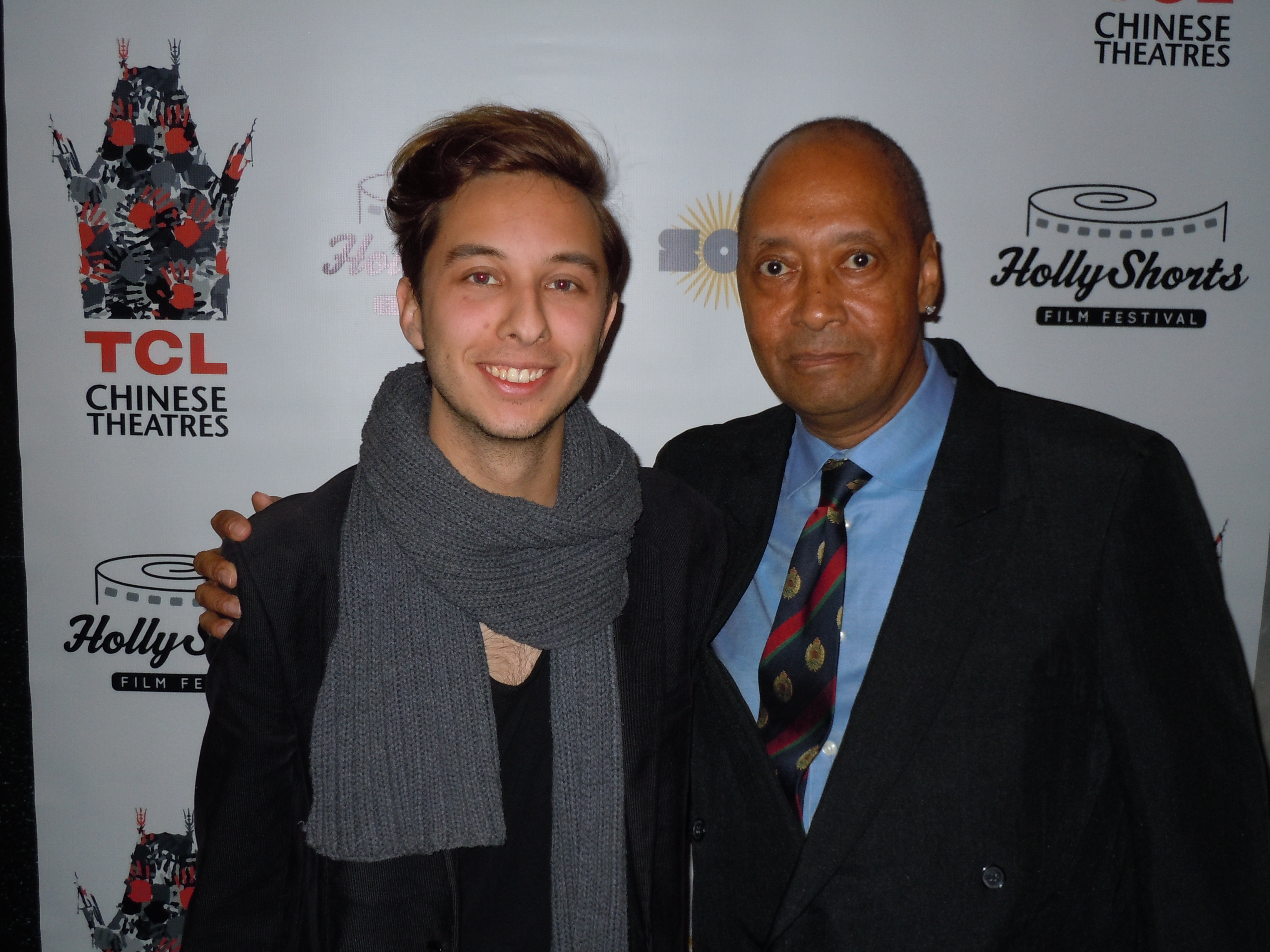 Director Enrique Pedraza, and Jimmy at event of Song From A Blackbird (2014)
