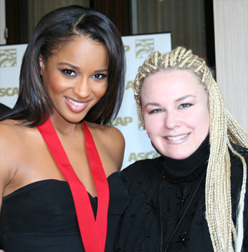 Fawn with Ciara at ASCAP Awards