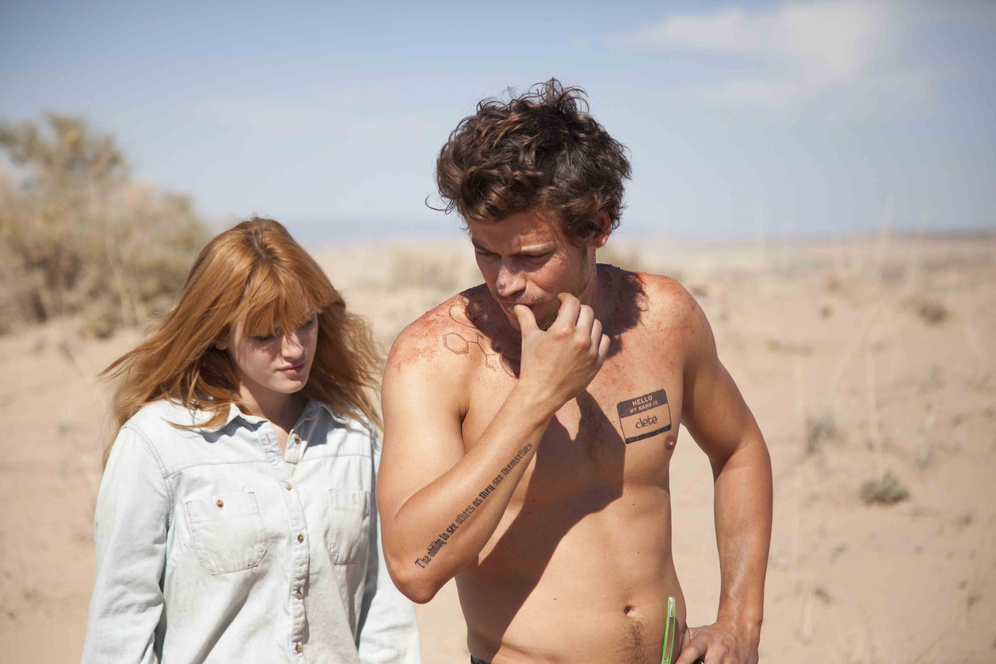 Still of Bella Thorne and François Arnaud in Big Sky (2015)