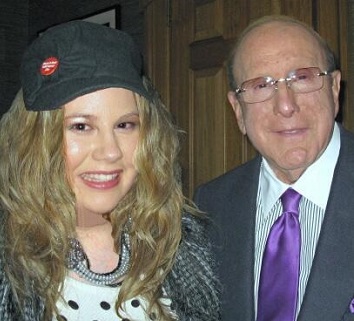 Clive Davis, music legend and CCO of Sony Music Entertainment, with Angela Hinton