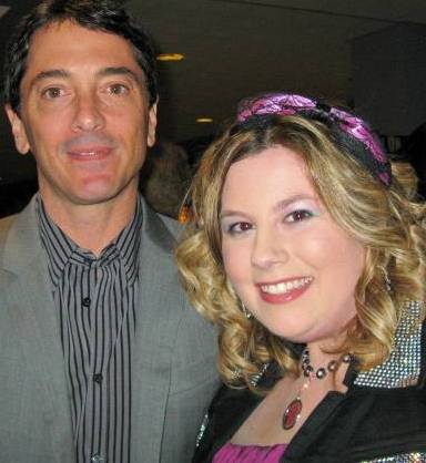 Angela Hinton with actor Scott Baio