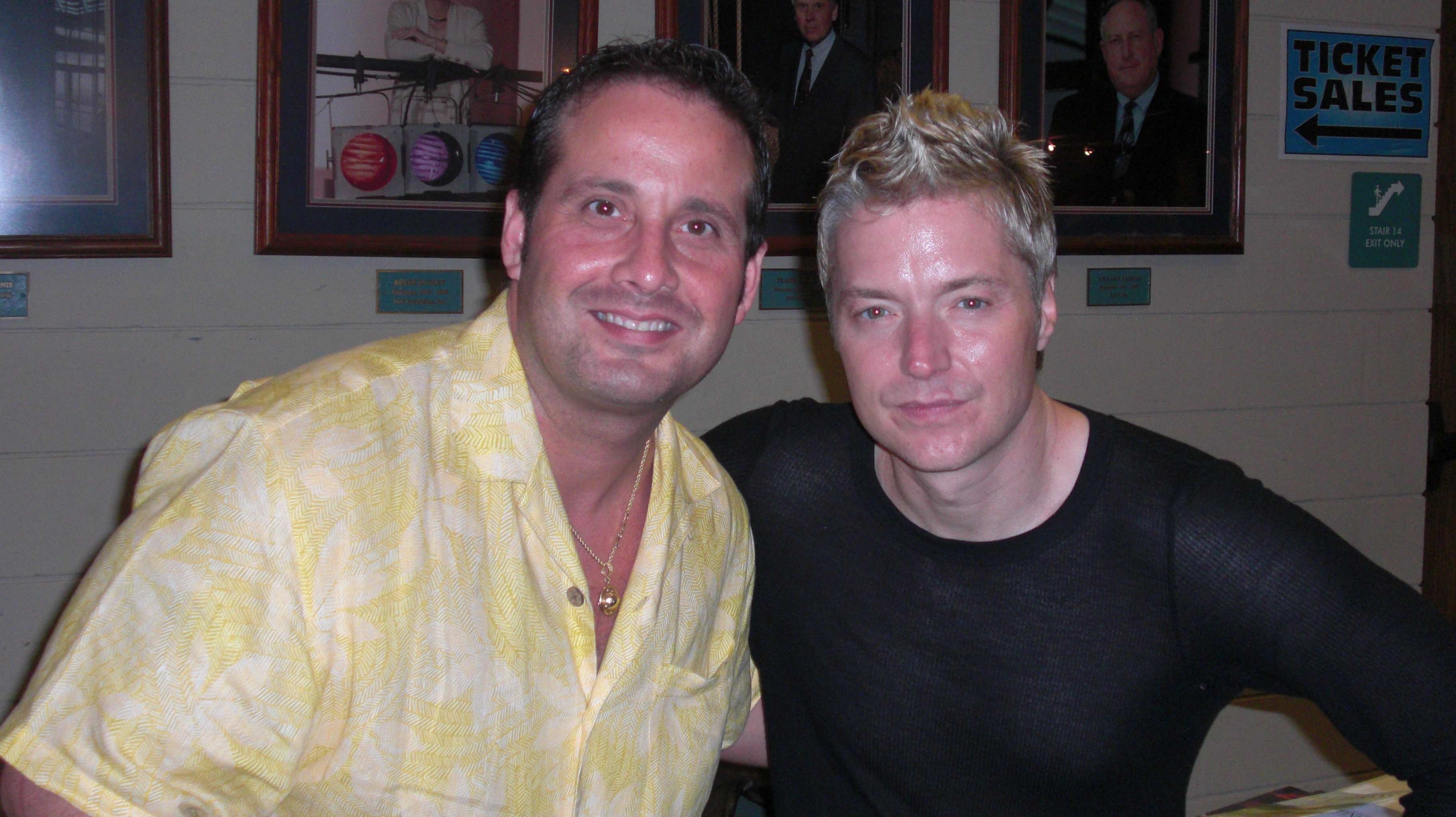 On set with Chris Botti