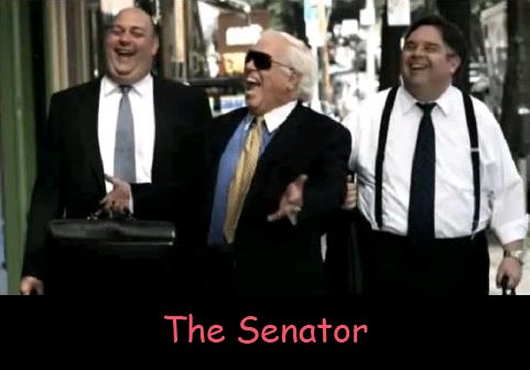 Harlan as 'The Senator'