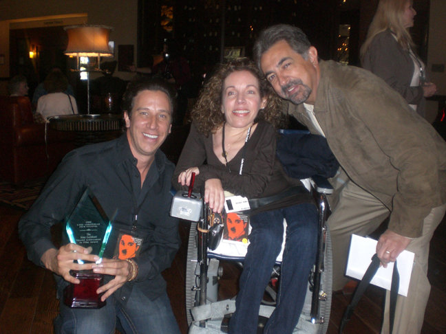 Doug Olear, Jackie Julio and Joe Mantegna respective award winners at The 2008 Lake Arrowhead Film Festival.