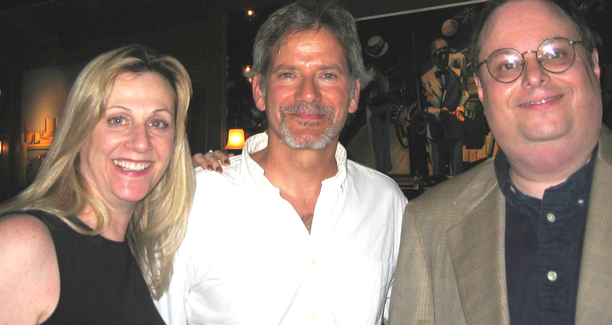 With Campbell Scott and writer Richard Greenberg at the opening of The House in Town.