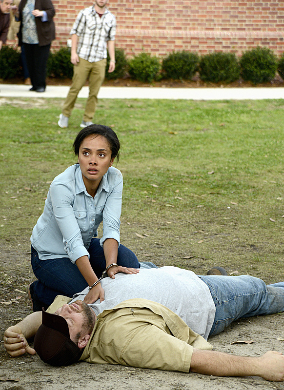 Still of Michael Tourek and Karla Crome in Under the Dome (2013)