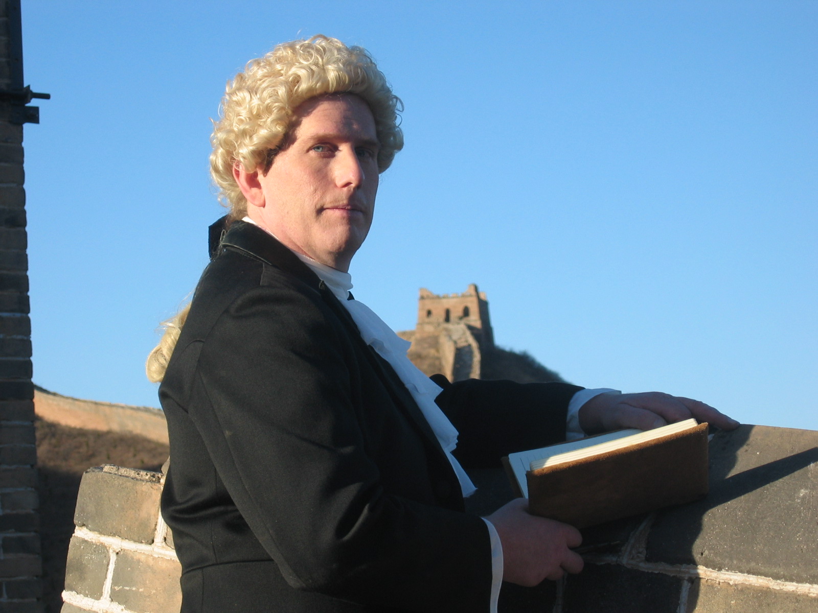 Richard Trombly as Ambassador Lord McCartney on the Great Wall in National Geographic China's Great Wall(2007)