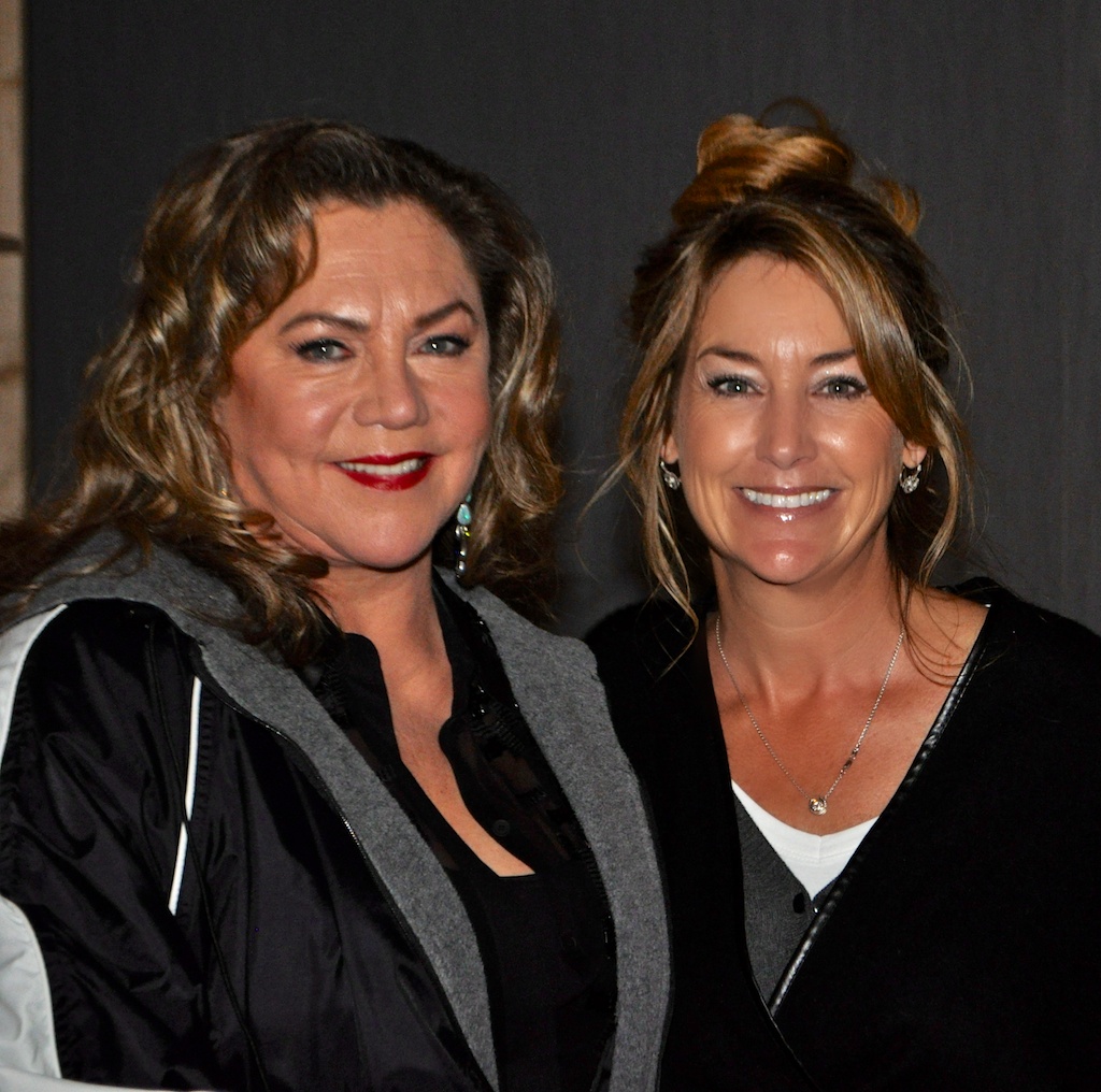 With Kathleen Turner. Baking for her was a treat.
