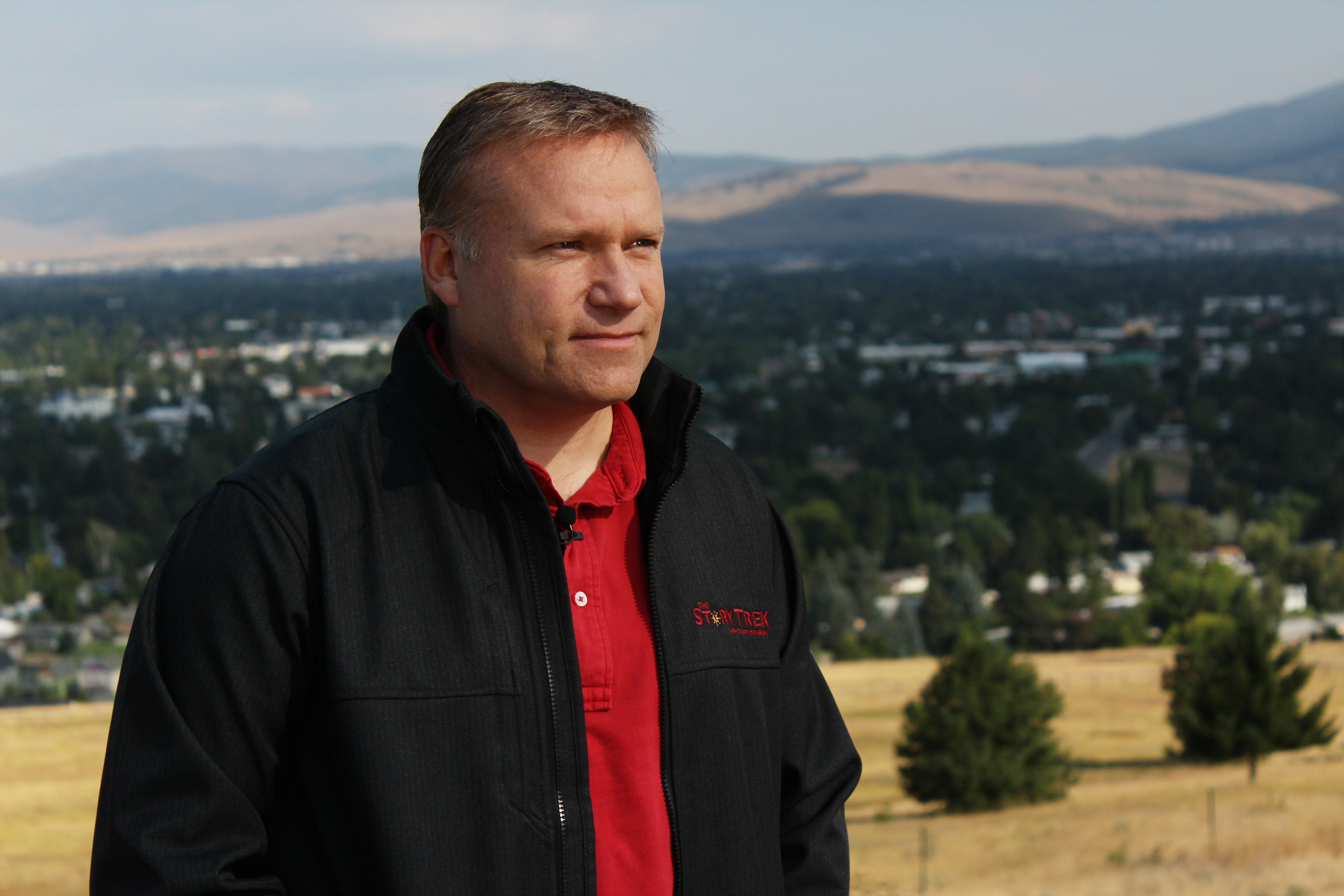 Todd Hansen on location in Montana.