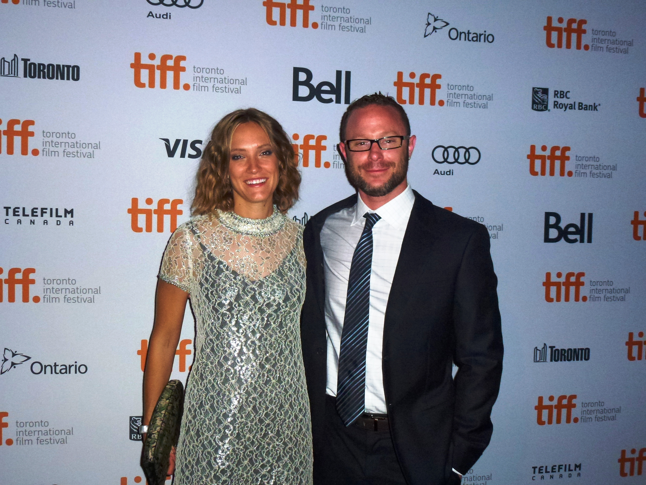 Alexia Rasmussen & Faust Checho at the 2013 Toronto International Film Festival