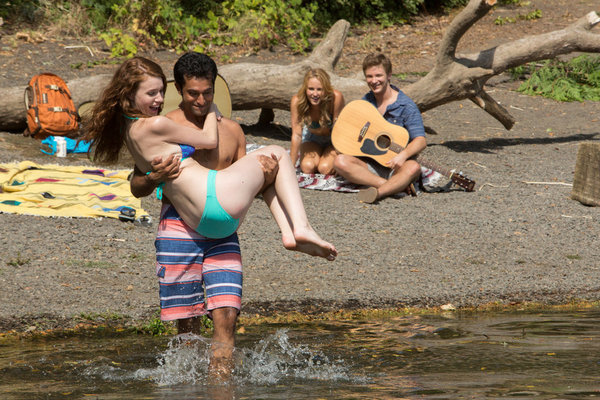 Still of Michael Welch, Sara Fletcher, Pritesh Shah and Lauren Luiz in Grimm (2011)