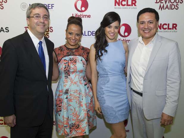 Thomas Saenz, Judy Reyes, Edy Ganem and David Damian Figueroa at a Devious Maids screening.