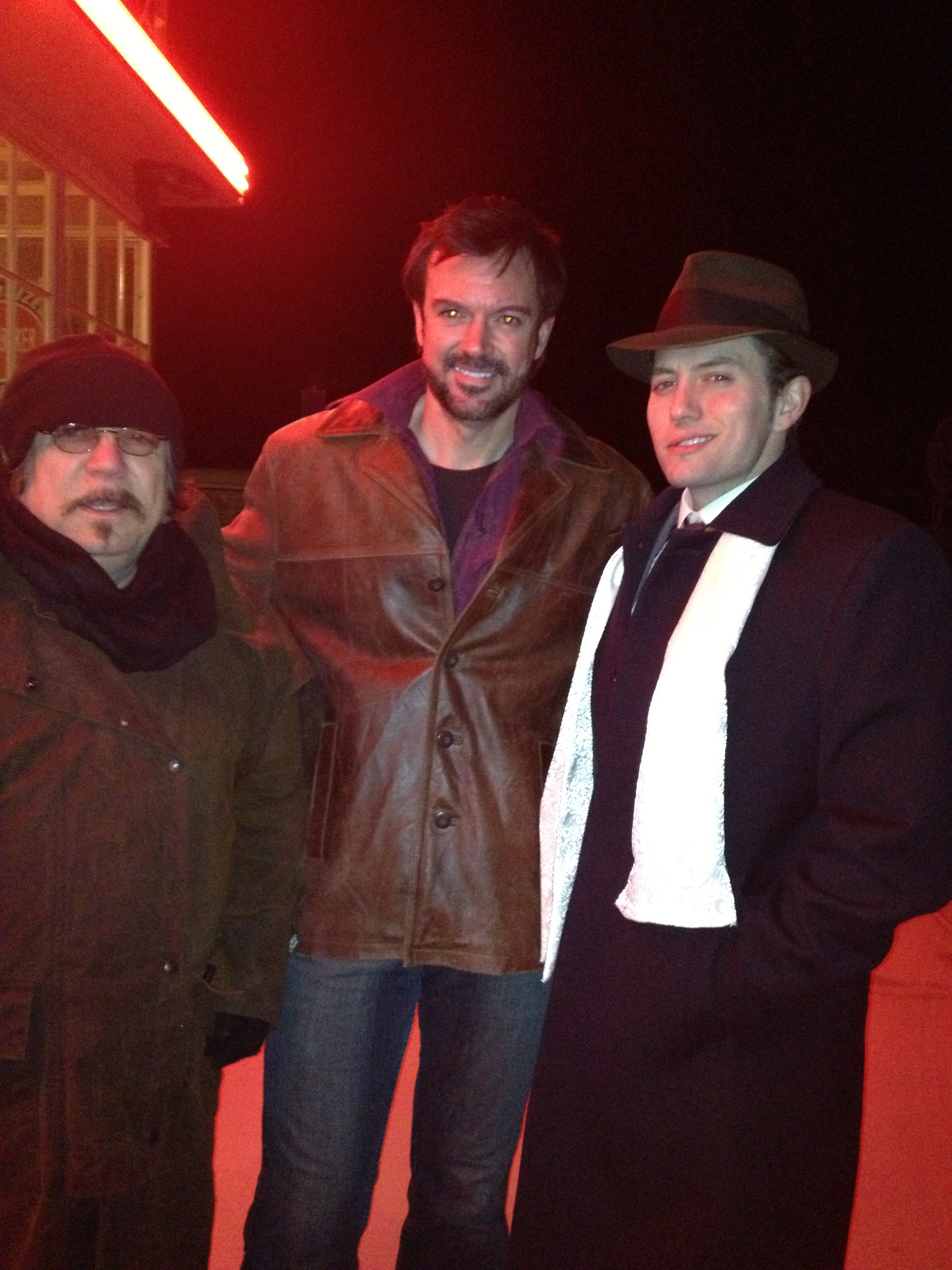 Eric St. John with Director Pece Dingo and actor Jackson Rathbone filming THE CONCERTO.