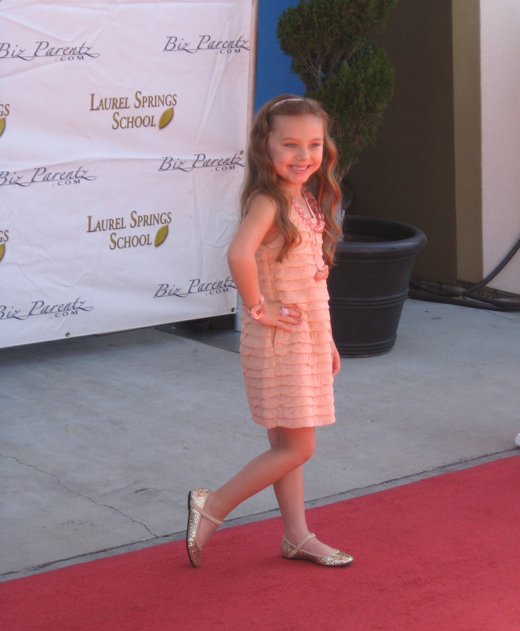 Caitlin Carmichael on Red Carpet at 2010 CARE Awards at Universal Studios March 14, 2010