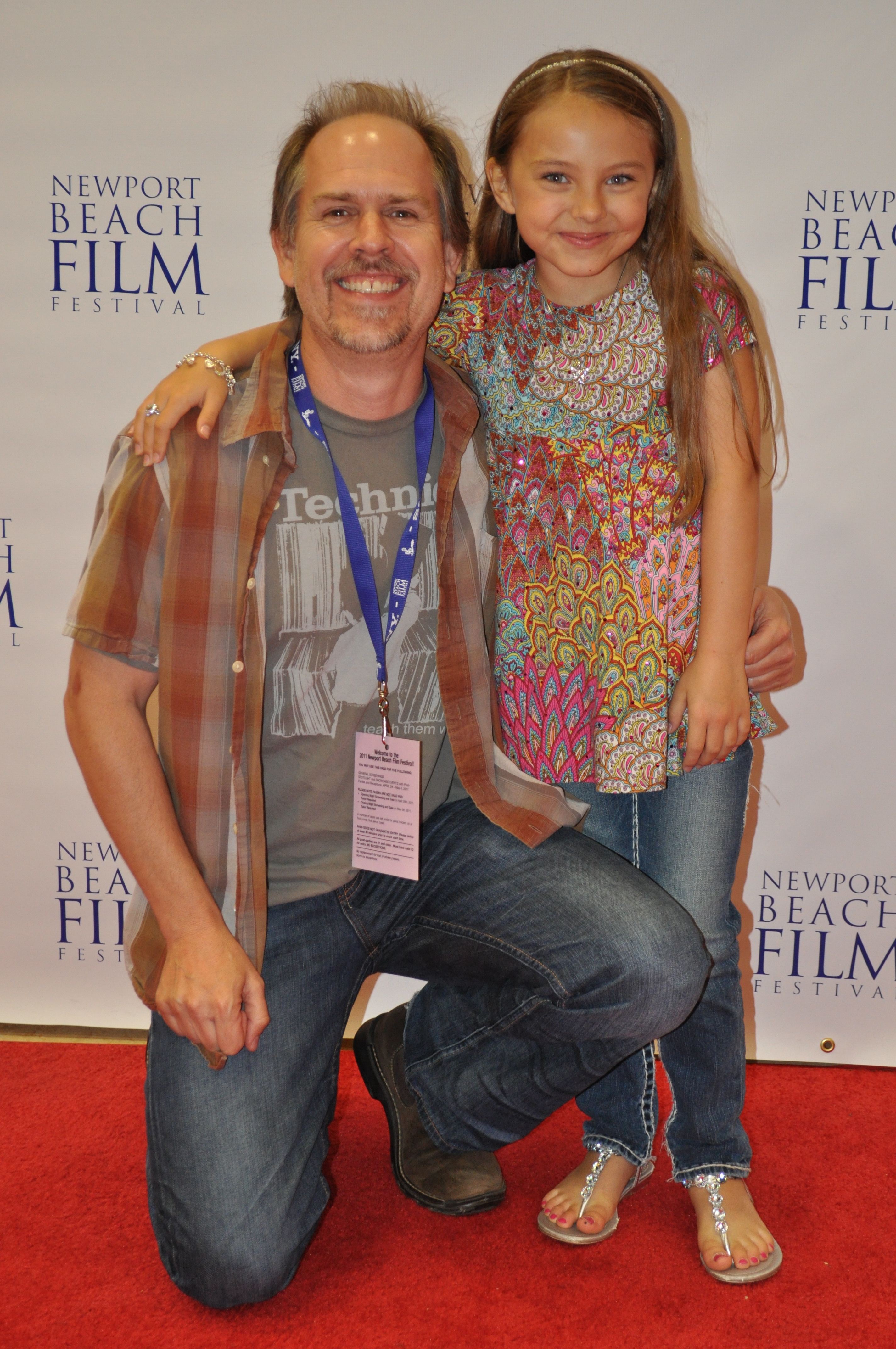 Caitlin Carmichael and Producer/Writer/Director Josh Stolberg at Newport Beach Film Festival's screening of 