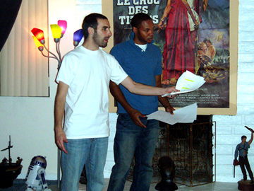 Director Djamel Bennecib, actor Garikayi Mutambirwa