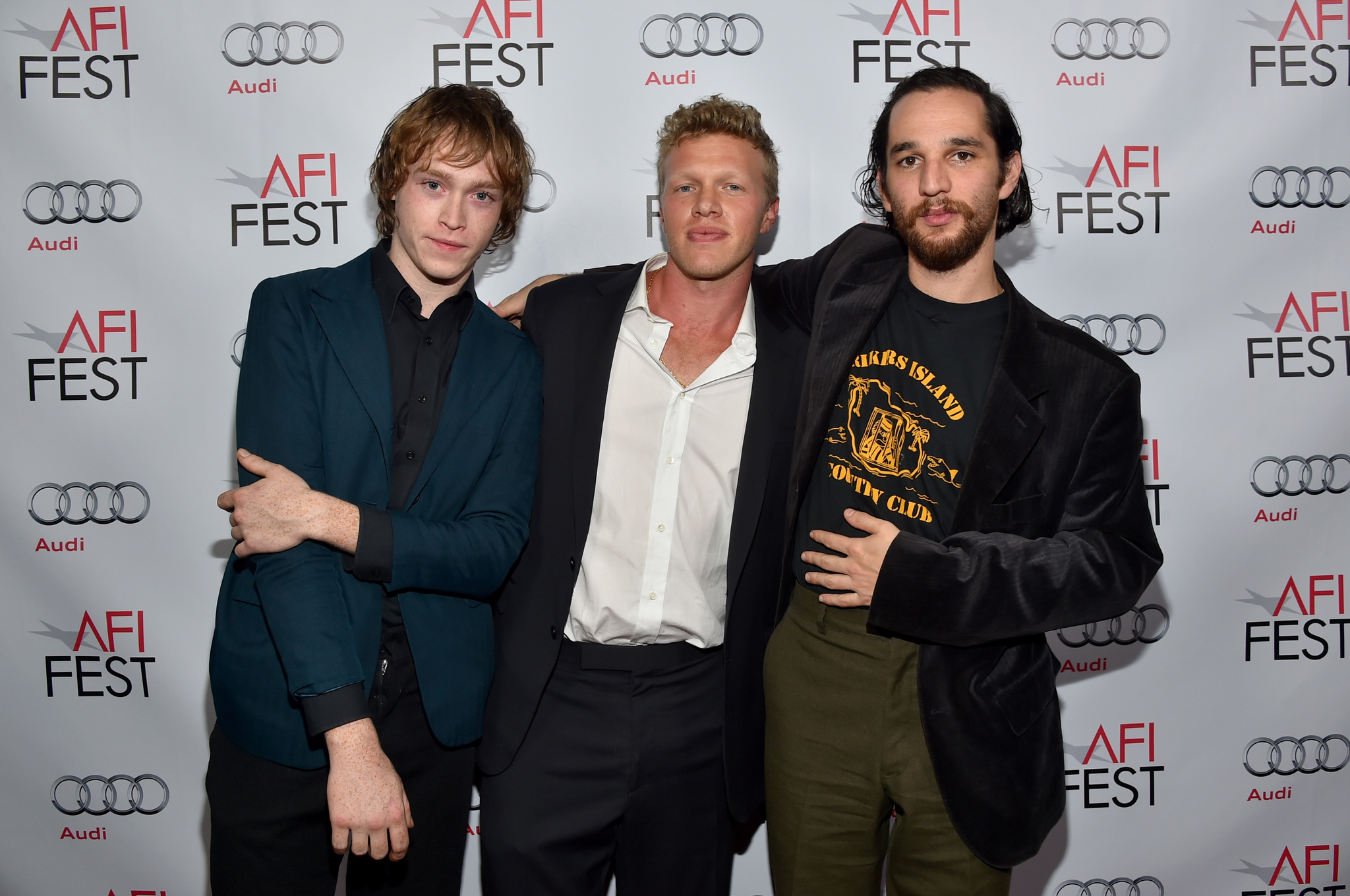 Joshua Safdie, Sebastian Bear-McClard and Caleb Landry Jones at event of Heaven Knows What (2014)