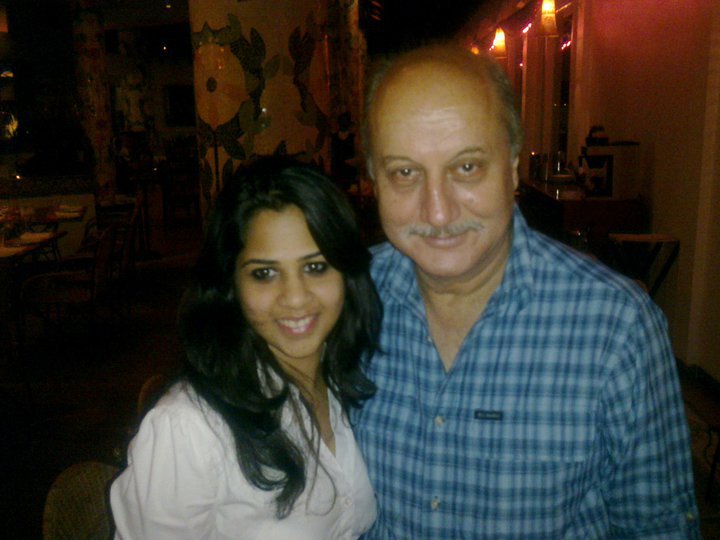 Anupam Kher and Sania Jhankar