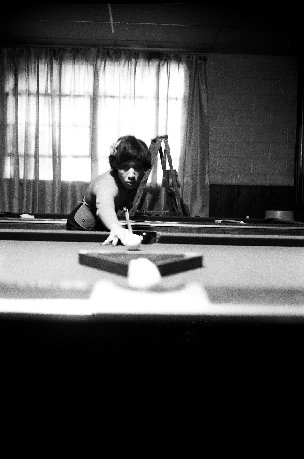 On the set of Adrian Best's POOL HALL GIRL.