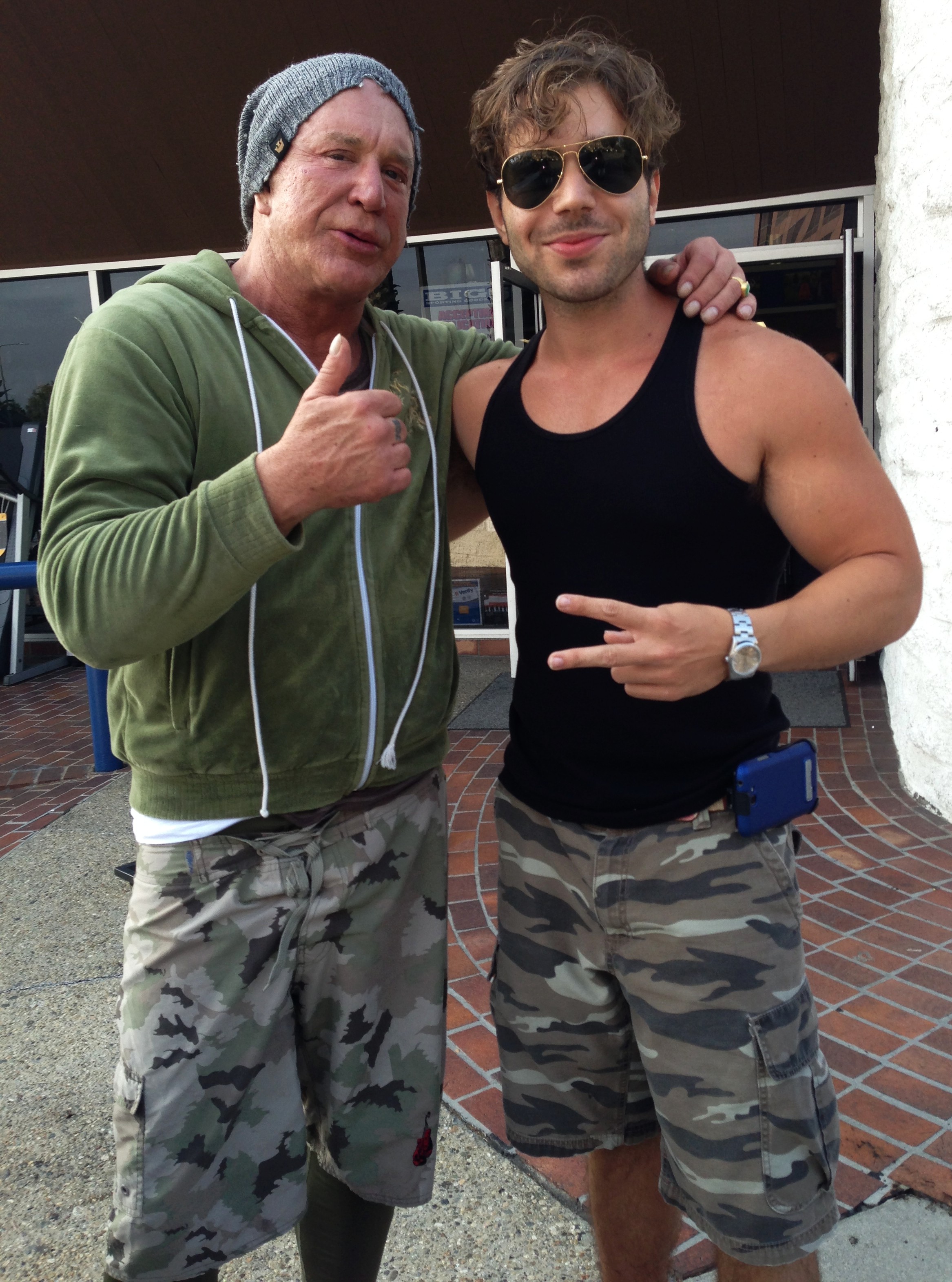 w/ The Great, Mickey Rourke in L.A.