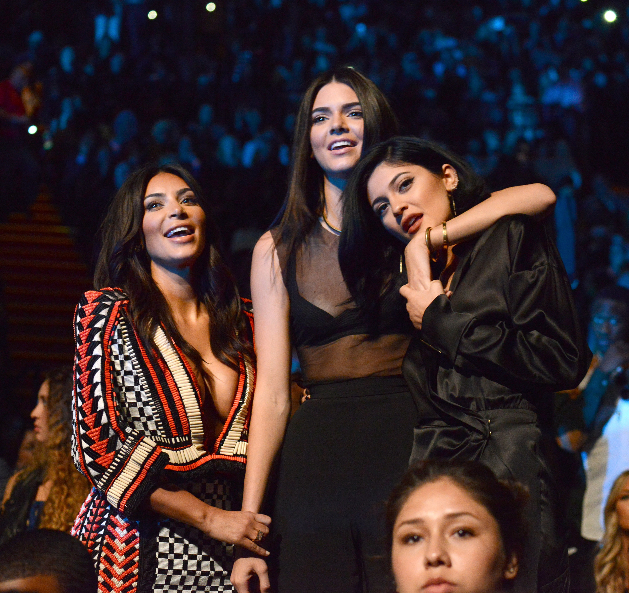 Kim Kardashian West, Kylie Jenner and Kendall Jenner at event of 2014 MTV Video Music Awards (2014)